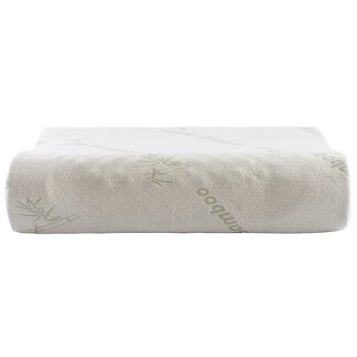 Cheer Collection Contoured Latex Memory Foam Pillow With Washable Cover - White (24" X 16" X 4") 6 Cheer Collection Contoured Latex Memory Foam Pillow With Washable Cover - White (24" X 16" X 4") - Image 6
