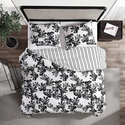 City Scene Soho Floral Duvet Set Black 8 City Scene Soho Floral Duvet Set Black - Image 8