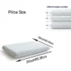Dyonery Memory Foam Thin Pillow For Stomach Sleeping,Gel Infused Slim Pillow For Side Back Sleepers With Two-Sided Pillow-CertiPUR-US - Standard