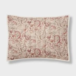 Voile Paisley Printed Quilt Sham Cream - Threshold™ -Bedding Discount Store GUEST e0f4f329 7b2b 4e95 8132 3a5419a69f2c