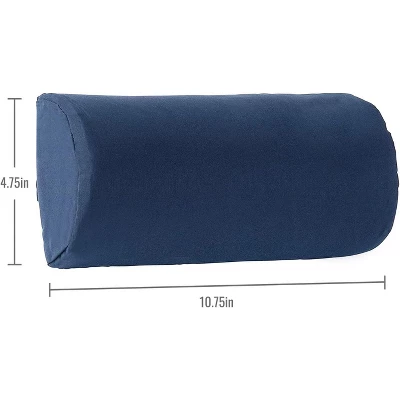 DMI Lumbar Roll Back Support Cushion Pillow, Half-Moon Size, Navy 1 DMI Lumbar Roll Back Support Cushion Pillow, Half-Moon Size, Navy