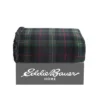 50"x60" Mountain Pine Throw Blanket Tartan Green - Eddie Bauer: Cotton Flannel, Lightweight, Machine Washable
