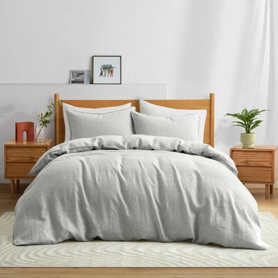 Peace Nest 100% Natural Linen Duvet Cover Set 1 Peace Nest 100% Natural Linen Duvet Cover Set