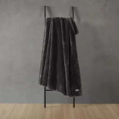 Kenneth Cole Faux Fur Solid Brown 50" X 60" Throw Blanket -Bedding Discount Store GUEST e3c87532 7d50 406e 96dc 2b29b12d4ad9