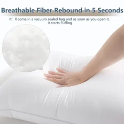 Itopfox Queen Size Pillows Set Of 2, Hotel Quality Cooling Pillows For Side Back Stomach Sleepers, Down Alternative Luxury Supportive Fluffy Pillows -Bedding Discount Store GUEST e474adcd 348f 4585 beb0 08a5c90919b5