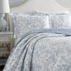 Blue Amberley Quilt Set - Laura Ashley® 9 Blue Amberley Quilt Set - Laura Ashley® -Bedding Discount Store GUEST e4af338a f784 430e 9b52 9ce8f2a95866