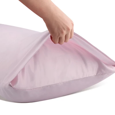 PiccoCasa Body Soft Solid For Hair And Skin Pillow Cases Light Lilac 20"x54" 1 PiccoCasa Body Soft Solid For Hair And Skin Pillow Cases Light Lilac 20"x54"