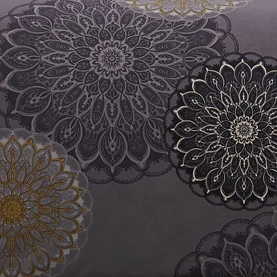 Southshore Fine Living Midnight Floral Paisley Oversized Ultra-soft Duvet Cover Set With Shams 5 Southshore Fine Living Midnight Floral Paisley Oversized Ultra-soft Duvet Cover Set With Shams - Image 5