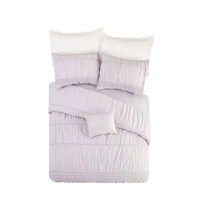 Ruched Stripe Comforter Set - Jessica Simpson 1 Ruched Stripe Comforter Set - Jessica Simpson