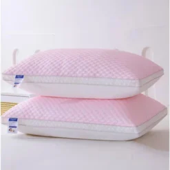 FONTOI 1 Pack Bed Pillow, Machine-Washable Cover With Reinforced Stitching, Perfect For Home, Hotel, Bed, Pink, 5.9"*16.93"*27.56"