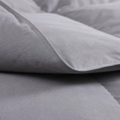 Hotel Laundry Full/Queen Charcoal Feather And Down Comforter: Hypoallergenic, 233 Thread Count, 100% Cotton Shell 2 Hotel Laundry Full/Queen Charcoal Feather And Down Comforter: Hypoallergenic, 233 Thread Count, 100% Cotton Shell - Image 2