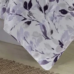 RT Designer's Collection 5 Piece Mikayla Leaves Printed Complement To Any Bedroom Decor Comforter Set