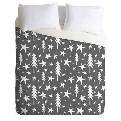 Heather Dutton Wish Upon A Star Gray Duvet Cover Set Gray - Deny Designs 4 Heather Dutton Wish Upon A Star Gray Duvet Cover Set Gray - Deny Designs - Image 4