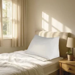 Yorkshire Home Down Alternate Reading Wedge Pillow: Hypoallergenic Cotton, Machine Washable Support Pillow