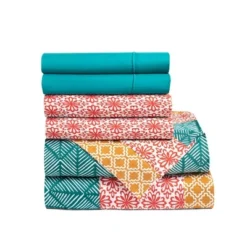 6pc Bohemian Stripe Patterned Sheet Set - Lush Décor -Bedding Discount Store GUEST f3547ced bb94 404b 9279 aa285133301c