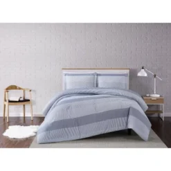 Multi Stripe Comforter Set Gray - Truly Soft -Bedding Discount Store GUEST f3f1a09e bf23 4867 bd26 a32b6e9e5080