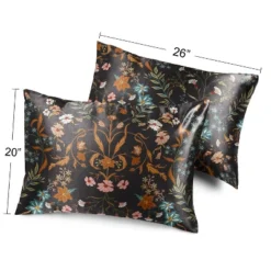Sweet Jojo Designs Decorative Satin Pillowcases Boho Floral Wildflower Black And Orange 2pc 7 Sweet Jojo Designs Decorative Satin Pillowcases Boho Floral Wildflower Black And Orange 2pc -Bedding Discount Store GUEST f406b53b 8bc2 4469 b3c5 e9b2b16136c2