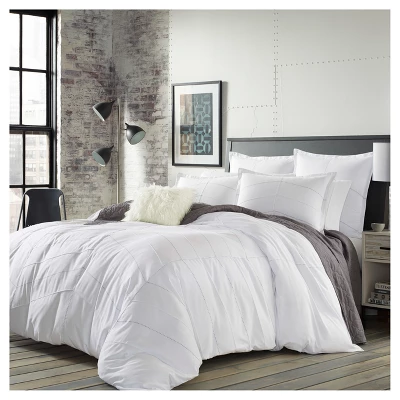 White Courtney Duvet Cover Set - City Scene® 6 White Courtney Duvet Cover Set - City Scene® - Image 6