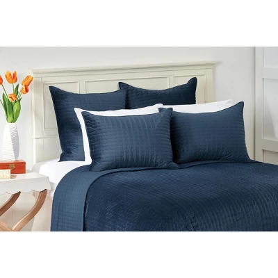 C&F Home 26" X 26" Lapis Velvet Euro Sham 4 C&F Home 26" X 26" Lapis Velvet Euro Sham - Image 4