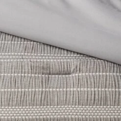 12pc Chambray Matelasse Stripe Comforter & Sheet Bedding Set Gray - Threshold™ -Bedding Discount Store GUEST f59e7d48 b0ee 4ce0 8269 0dd68763ac49