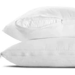 The Grand Hypoallergenic Breathable Pillow Protector With Zipper – White (2 Pack) -Bedding Discount Store GUEST f5e6c59d 1c7f 4b0f 899f ede0c2f9abf6