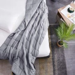 Microfiber 12lbs Weighted Blanket - PUR & CALM -Bedding Discount Store GUEST f7df0861 8adb 4002 86f6 93c51dba03b2