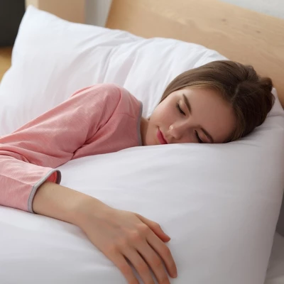 Cheer Collection Down Alternative 19" X 90" Extra Long Body Pillow With Zippered Cover 3 Cheer Collection Down Alternative 19" X 90" Extra Long Body Pillow With Zippered Cover - Image 3