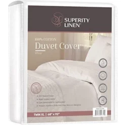 Superity Button Closure 100% Cotton Duvet Cover – White -Bedding Discount Store GUEST fb1d001a 010f 4675 b479 7f95fcfa3de2