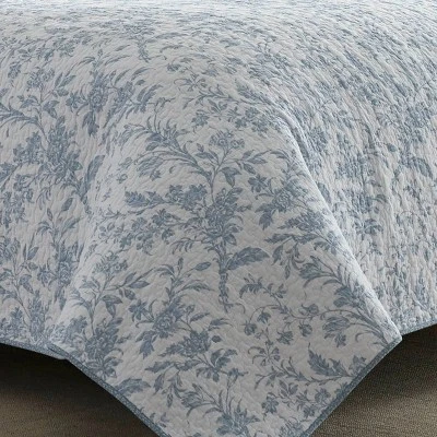 Blue Amberley Quilt Set - Laura Ashley® 6 Blue Amberley Quilt Set - Laura Ashley® - Image 6