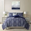 Geo Comforter Set Navy Blue - Lanwood Home