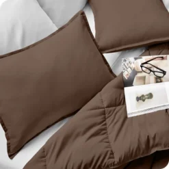 Solid Microfiber Pillow Sham Set By Bare Home -Bedding Discount Store GUEST fd7f40bb 0505 4b66 882f baa6859a1d7d
