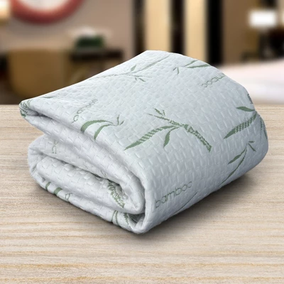 Waterproof Mattress Protector Rayon From Bamboo And Polyester By Lux Decor Collection 5 Waterproof Mattress Protector Rayon From Bamboo And Polyester By Lux Decor Collection - Image 5