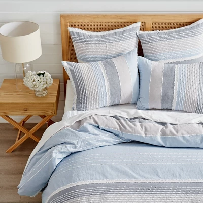 Santander Comforter Set - Blue, Grey & White - Levtex Home 2 Santander Comforter Set - Blue, Grey & White - Levtex Home - Image 2
