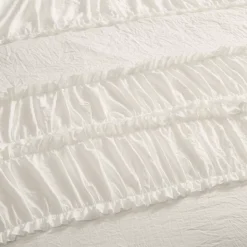 White Nova Ruffle Comforter Set - Lush Décor -Bedding Discount Store GUEST fe4f3bbc 7a07 4085 b51c 7bb59d098ae1