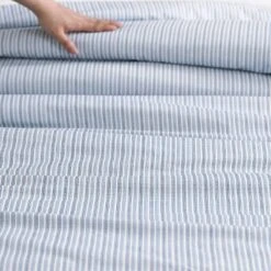 Eddie Bauer Ticking Stripe Duvet Set Navy Blue -Bedding Discount Store GUEST ff810b93 59d7 491f a405 38a0a4839151